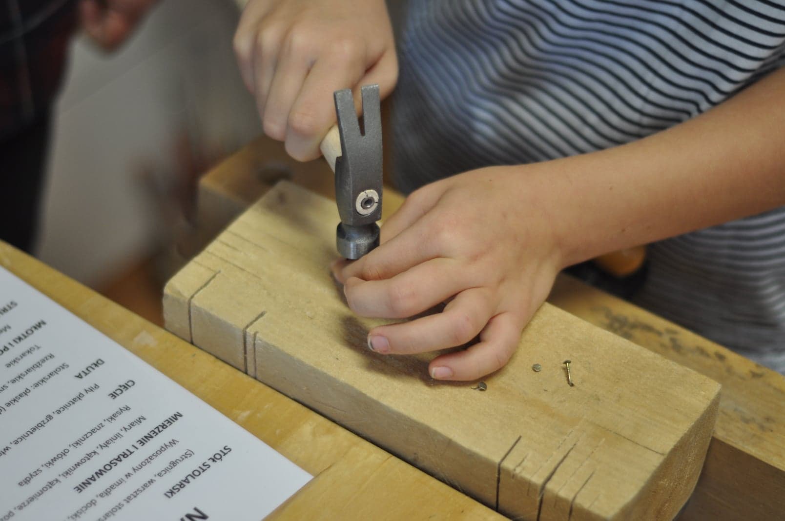 Obróbka drewna – warsztaty w szkole