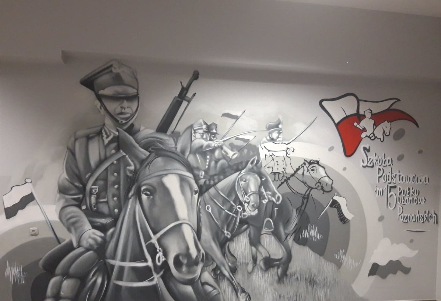 Mural upamiętniający Patrona naszej szkoły