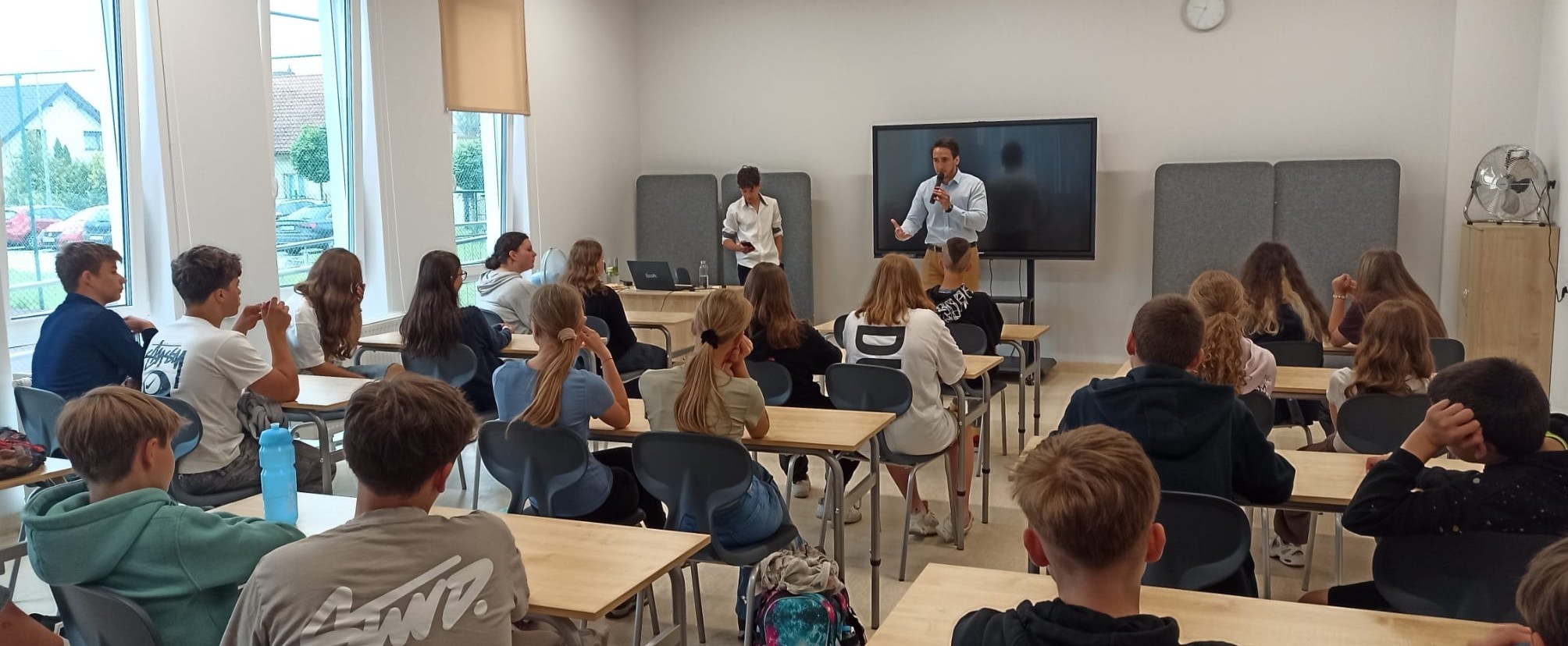 Lekcja obywatelska dla młodzieży z Zespołu Szkół w Krośnie